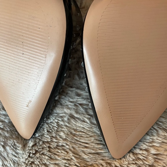 Never Worn- Mix No. 6, Black Patent shoes w/ clear top and rhinestones. - Picture 5 of 6